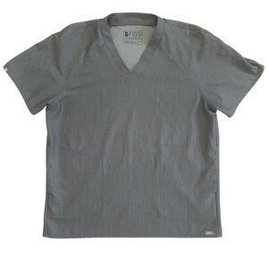 FIGS Men's Graphite V-Neck Scrub Top With Side Pockets XLarge